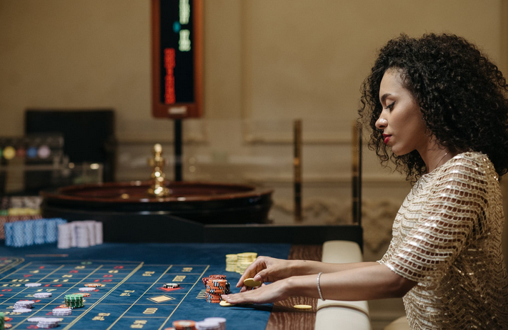 gambling woman
